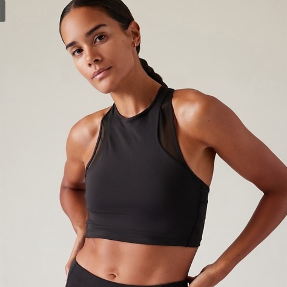 NWT Conscious Crop Mesh Bra M - D/DD